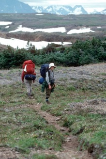 Tweedsmuir Trail rut, 50 years after Bob Boyd built it